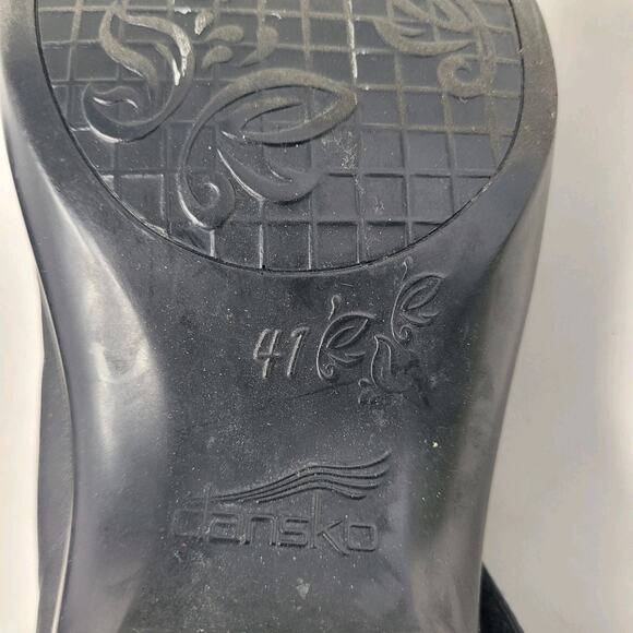 Dansko Shoes EU41 US10.5 Black Leather Abby Mary Jane Strap Comfort Slip On - Picture 11 of 11